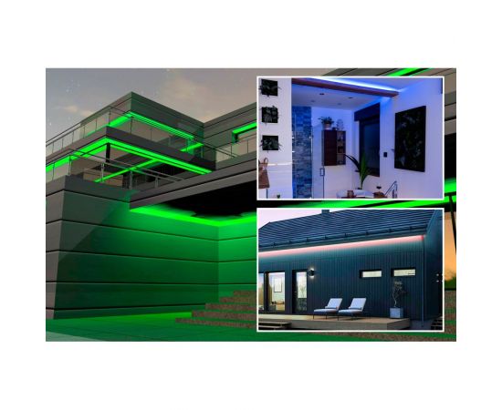 Светодиодная лента OGM 12В, 14,4Вт/м, smd5050, 60д/м, ip65, подложка 10мм, 5м, rgb. / LSE-276 – изображение 6