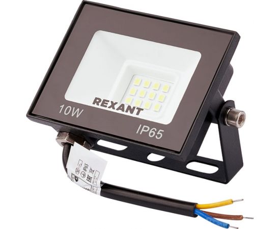 Светодиодный прожектор REXANT LED 10 Вт 800 Лм 4000 K черный корпус 605-036 – изображение 6