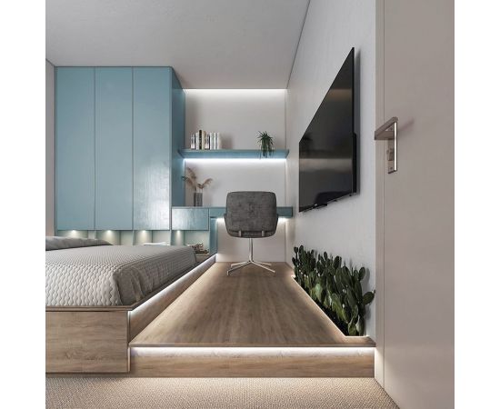 Светодиодная LED лента FERON LS530, 320SMD(2110)/м 8Вт/м 24V 5000x8x1.8мм 6500К, 48265 – изображение 7