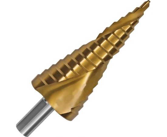 Сверло ступенчатое по металлу SPIRAL HSS-TiN 4-40х3/103 мм D.BOR SDSP-TIN-04-40-10 