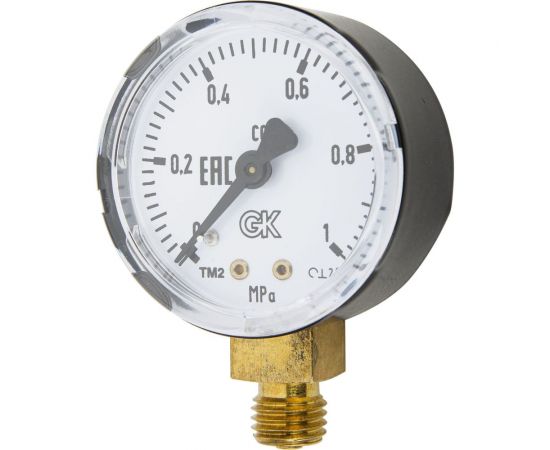 Манометр газовый 1.0 МПа, диаметр 50 мм KRASS 2190103 