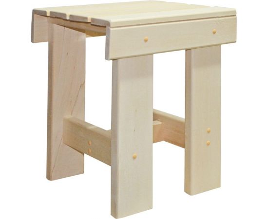 Табурет Банная линия 35x35x43.5 см, липа 12-801 