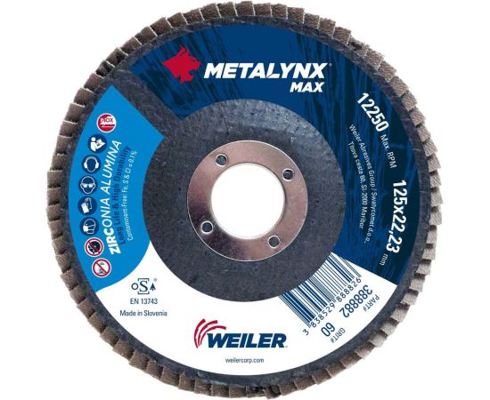 Круг лепестковый (125x22.23 мм; F29 ZK60) Metalynx 388882 