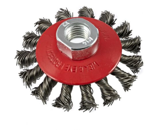 Щётка-крацовка для УШМ ( 100 мм; M 14; Жесткая) Orientcraft OCBBK1100M14 