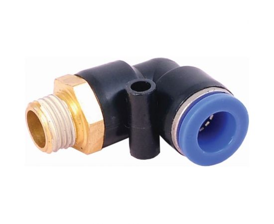 Фитинг Г- образный трубка 8 мм, резьба наружная 1/4"" Pegas pneumatic 5902 