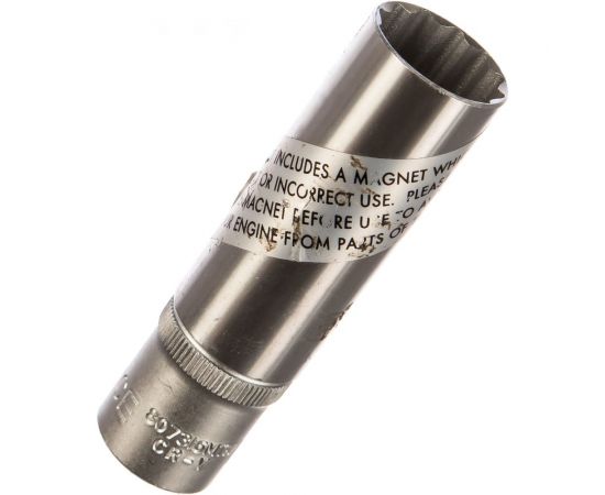 Головка свечная магнитная тонкостенная 12 гранная, 3/8"", 14 мм, 70 мм FORCE 807314MTH 