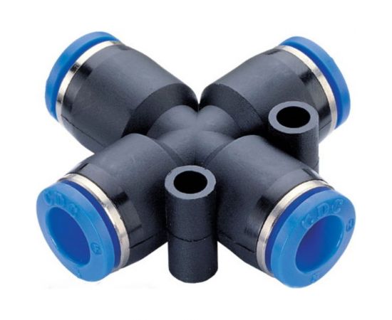 Фитинг цанговый крест 12 мм Pegas pneumatic 5805 