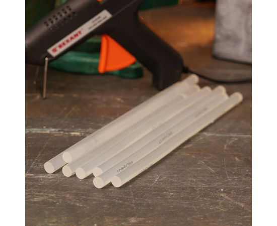 Клеевые стержни Rexant 11х270 мм прозрачные 10 шт. 09-1270 – изображение 2