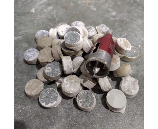 Коронка алмазная по керамограниту и мрамору с направляющим сверлом 45 мм Hardcore 154045 – изображение 4