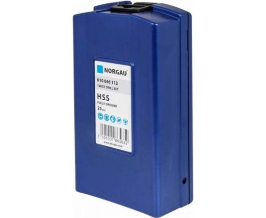 Набор сверл HSS-E Typ N DIN338 (25 шт; 1-13x0.5 мм) NORGAU 010046113 – изображение 5