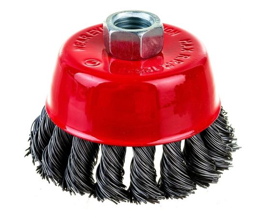 Щетка чашечная 75 мм, М14, пучки витой проволоки для УШМ INTERTOOL BT-2075 