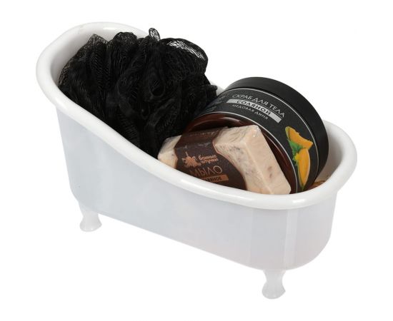 Подарочный набор Банные штучки Инь-Янь мочалка, мыло, скраб 33526 