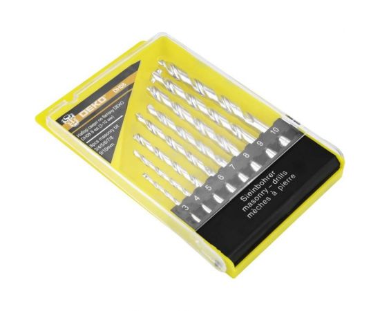 Набор сверл по бетону DH08 (8 шт; 3-10 мм) DEKO 065-0529 