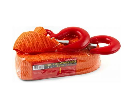 Трос с крюками СТРОП-ПРО 7 т, 4.2 м, с сигнальными флажками SP02352 