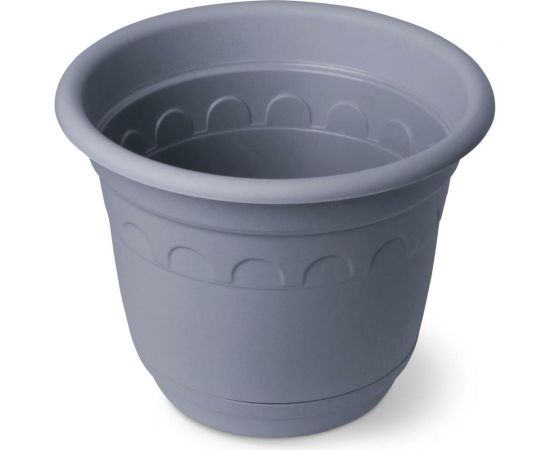 Горшок Колывань с поддоном Martika 10 л, диам. 30 см, серый С96СЕР 