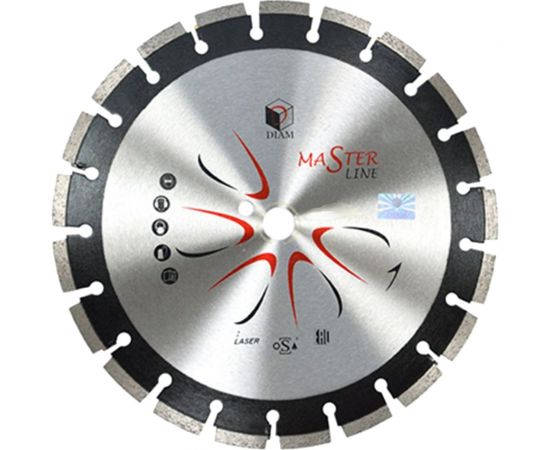 Круг отрезной по асфальту Master Line (300х2.8х10х25.4 мм) Diam 000527 