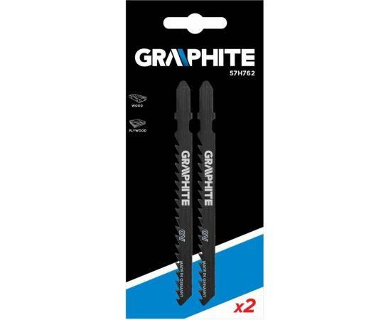 Полотна для электролобзика 6TPI, хвостовик T, набор 2 шт GRAPHITE 57H762 – изображение 2