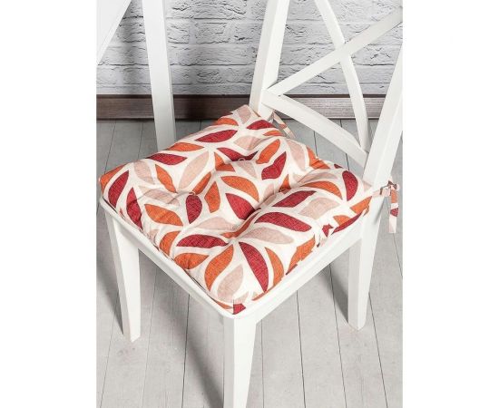 Подушка на стул на завязках Altali ортопедическая, хлопковая, 40x40 см, коллекция Арт нуво 705-3091/1 – изображение 2