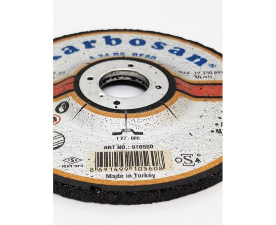 Диск шлифовальный по металлу 125х6.4х22 мм Karbosan 10560 – изображение 2