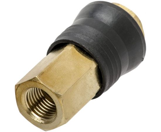 Соединение быстроразъемное с внутренней резьбой (1/4""; латунь) INTERTOOL PT-1814 – изображение 2