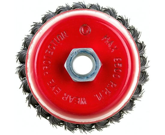 Щетка чашечная 100 мм, М14, пучки витой проволоки для УШМ INTERTOOL BT-2100 – изображение 2