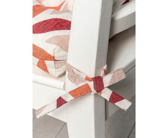 Подушка на стул на завязках Altali ортопедическая, хлопковая, 40x40 см, коллекция Арт нуво 705-3091/1 – изображение 3