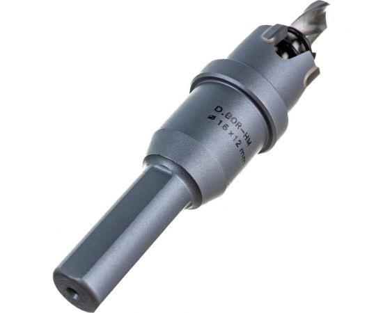 Коронка по металлу HM (16х12 мм; хвостовик 10 мм; комплект) D.BOR HS-HM-12-016-T – изображение 3