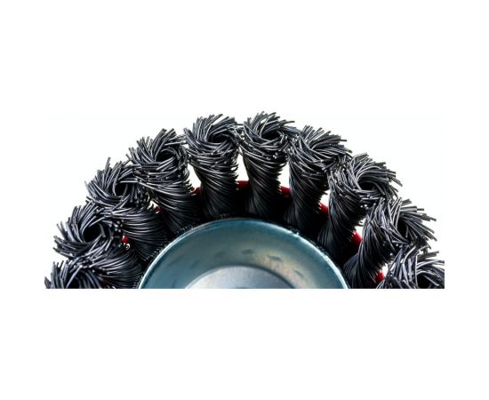 Щетка чашечная 75 мм, М14, пучки витой проволоки для УШМ INTERTOOL BT-2075 – изображение 4