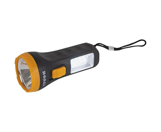 Светодиодный ручной фонарь ТРОФИ UB-101 универсальный на батарейках 1Вт 1 SMD+4 LED 1хAA Б0054034 – изображение 4