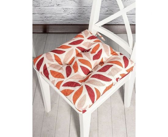 Подушка на стул на завязках Altali ортопедическая, хлопковая, 40x40 см, коллекция Арт нуво 705-3091/1 – изображение 4