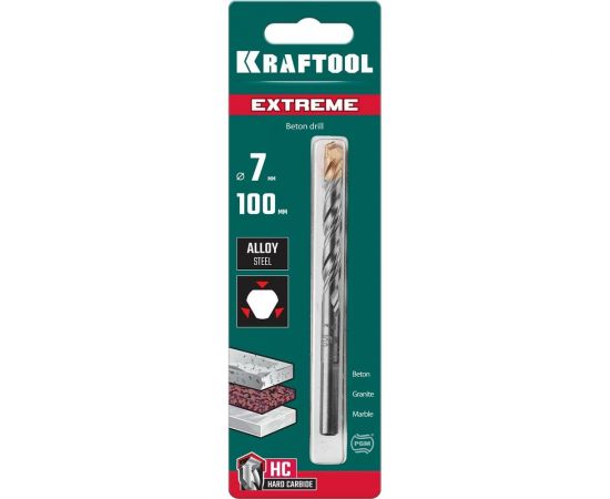 Сверло по бетону KRAFTOOL Extreme 7x100 мм 29166-100-07 – изображение 5