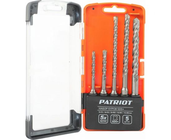 Набор буров SDS-Plus 5 шт EDGE by PATRIOT 815010101 – изображение 5