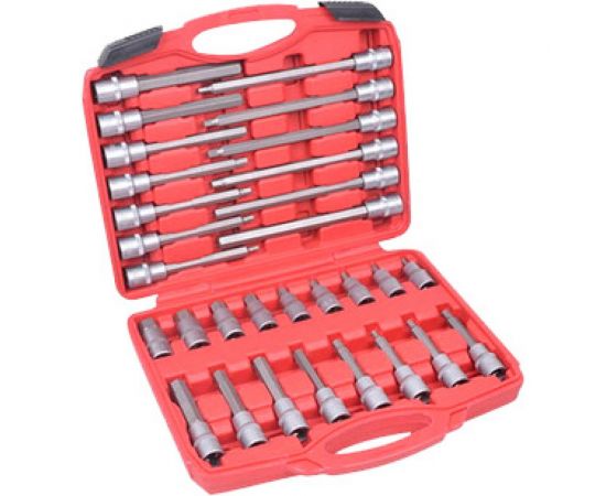 Набор головок со вставками HEX 5-19 мм, L55-200 мм, 30 предметов AV Steel AV-921065 