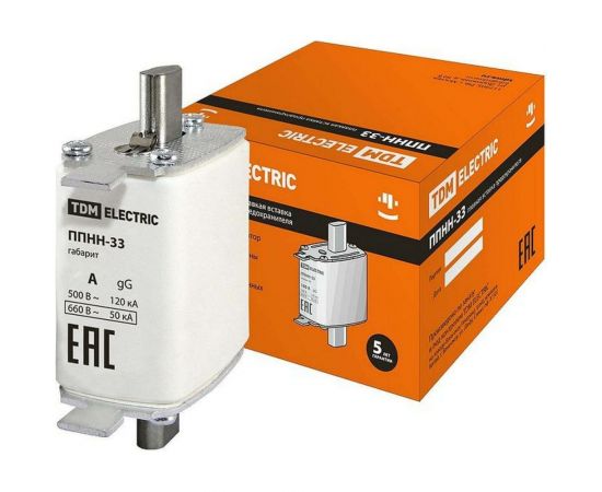 Плавкая вставка TDM ППНН-33 габ.00C, 80А SQ0713-0064 