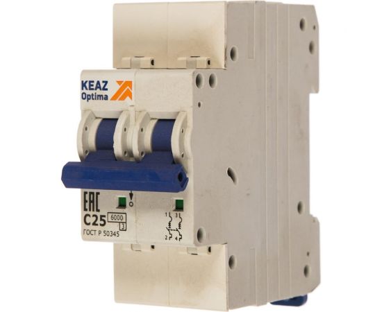 Автоматический модульный выключатель КЭАЗ OptiDin BM63-2C25-УХЛ3 260602 