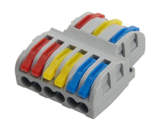 Монтажная клемма STEKKER для фазных проводников, 3 контактные группы, LD222-427 25 шт 39499 