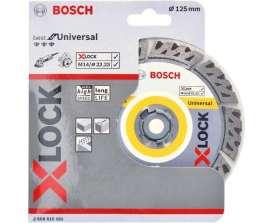 Диск алмазный Best for Hard Ceramic X-LOCK (125х22.2 мм) Bosch 2608615161 