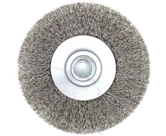 Щетка коническая (115 мм; M14; ворс гофрированный сталь 0.3 мм) для УШМ EuroBrush 13-168 EB-KSS3 – изображение 2