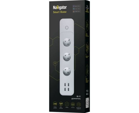 Удлинитель Navigator 14 557 NSH-PE-01-WiFi 14557 – изображение 2