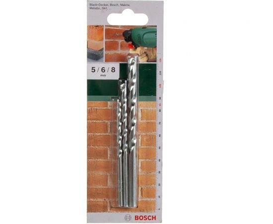 Набор сверл по камню (5-8 мм; 3 шт.) Bosch 2609255458 – изображение 2