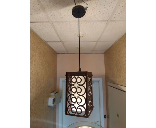 Подвес JUPITER LIGHTING венге-1х60W E27 230V Тетра R01 - 9307 В – изображение 2