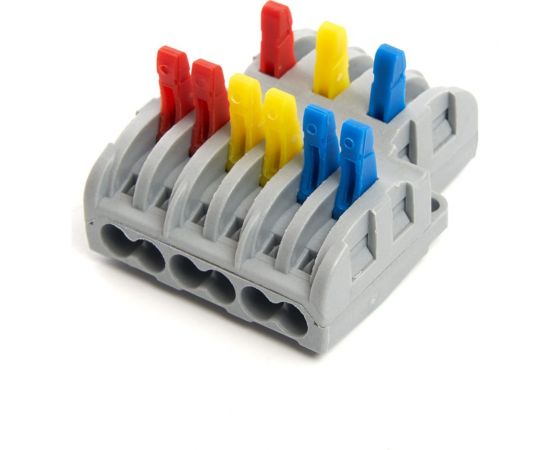 Монтажная клемма STEKKER для фазных проводников, 3 контактные группы, LD222-427 25 шт 39499 – изображение 2