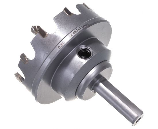 Коронка по металлу HM (57х12 мм; хвостовик 10 мм; комплект) D.BOR HS-HM-12-057-T – изображение 3