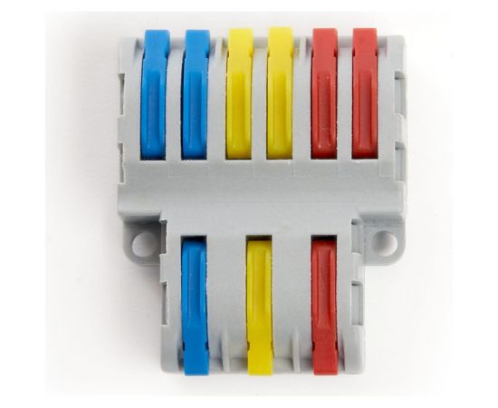 Монтажная клемма STEKKER для фазных проводников, 3 контактные группы, LD222-427 25 шт 39499 – изображение 3