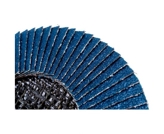 Круг лепестковый торцевой, угловой, цирконат 100% 125х22.2 мм, P-60 ABRAFORM AF-FLAP-CN-125-P60-ZR100 – изображение 3