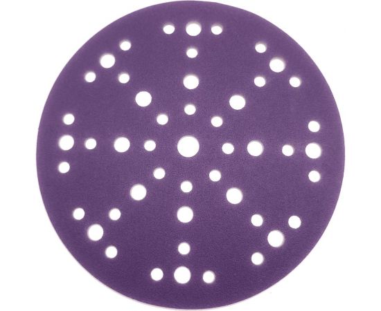 Шлифовальный круг на липучке SAPHIR 48+1 отв., 150 мм, P120, 5 шт ABRAFORM AS5-150-49-P120 – изображение 4