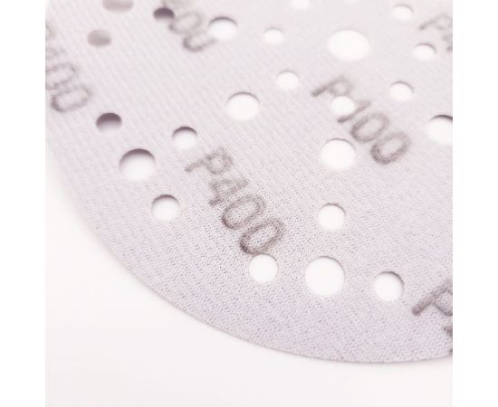 Шлифовальный круг на липучке SAPHIR 48+1 отв., 150 мм, P400, 5 шт ABRAFORM AS5-150-49-P400 – изображение 4