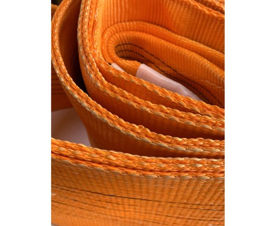 Буксировочный трос ТамбовТехСнаб 60т 6м петля/петля двухслойный, усиленный 7930124368829 – изображение 4