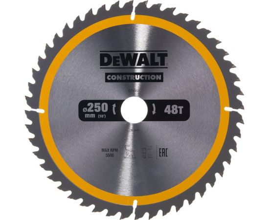 Пильный диск CONSTRUCT (250х30 мм; 48 ATB) DEWALT DT1957 – изображение 4