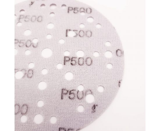 Шлифовальный круг на липучке SAPHIR 48+1 отв., 150 мм, P500, 5 шт ABRAFORM AS5-150-49-P500 – изображение 4